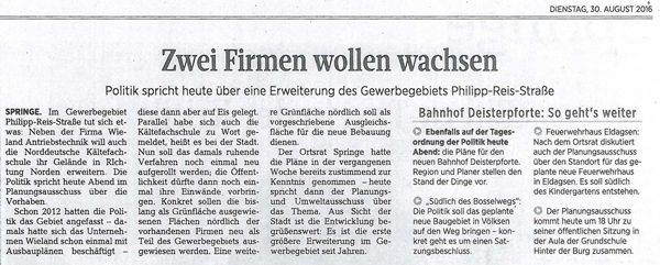 Zwei Firmen wollen wachsen